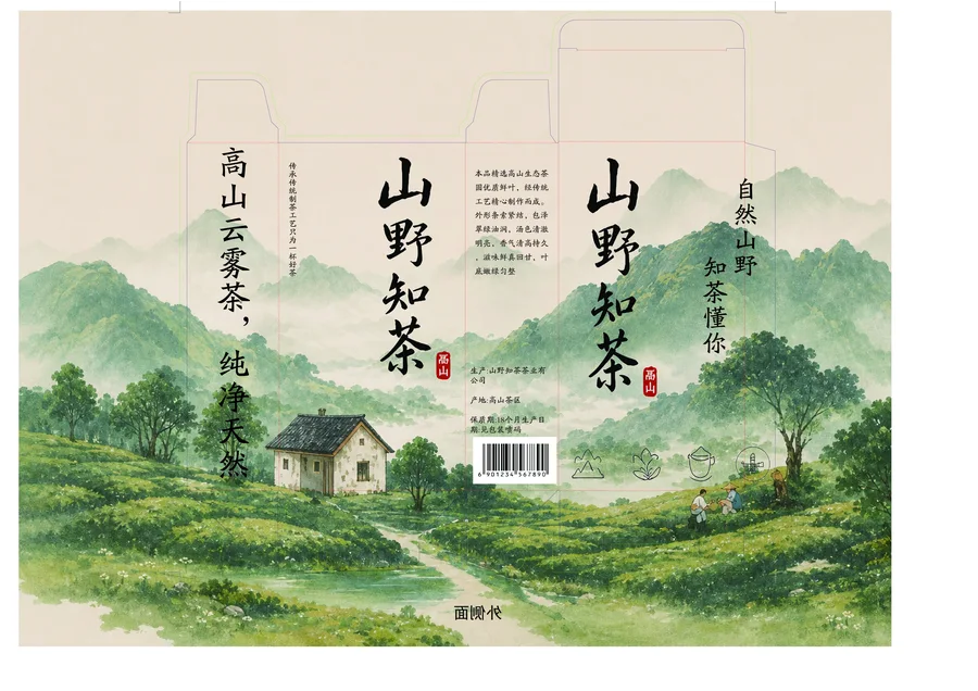 山野知茶 · 包装结构