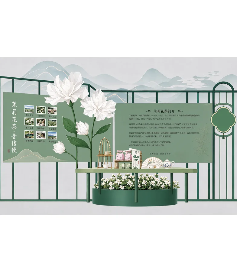 福州茉莉花展美陈 · 应用与成品 2