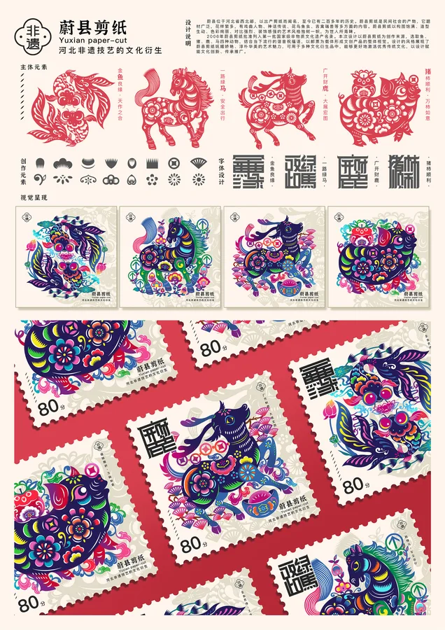 蔚县剪纸 · 插画与设计 2